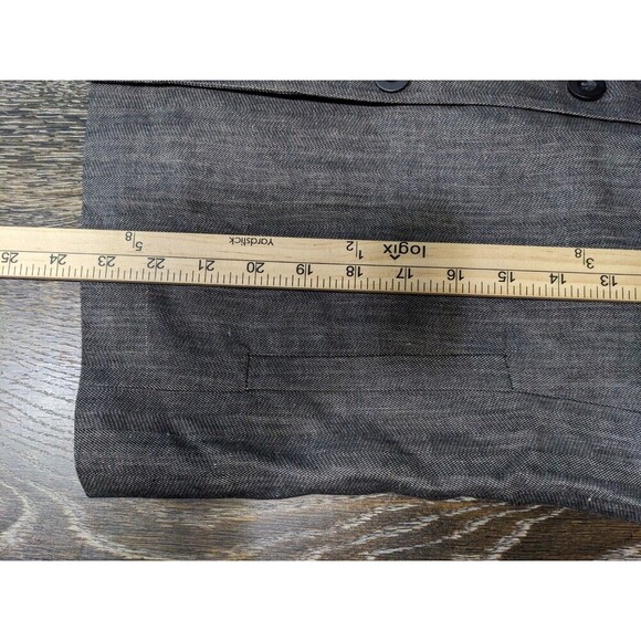 Kenar Linen Blend Blazer Jacket Brown Size 2 - Picture 7 of 7